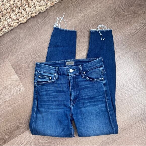 MOTHER high waisted looker ankle fray tongue and chic size 27 - Picture 2 of 6